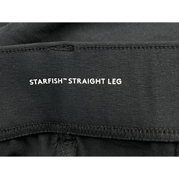 Lands' End Women's Starfish Straight Leg Ankle Pants LP Black Pockets Athleisure - Picture 12 of 14